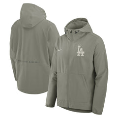 Los Angeles Dodgers Unlimited Packable Full-Zip Hooded Jacket - Olive | Nike