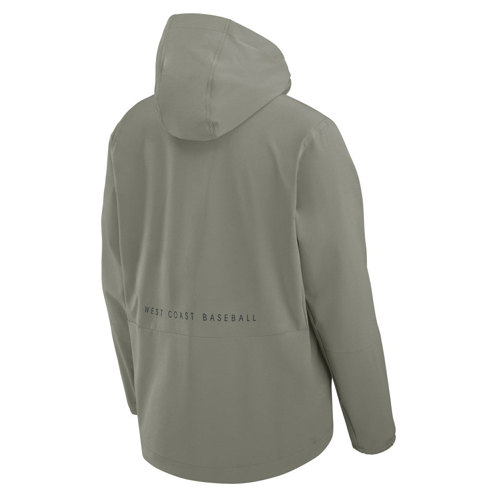Los Angeles Dodgers Unlimited Packable Full-Zip Hooded Jacket - Olive | Nike