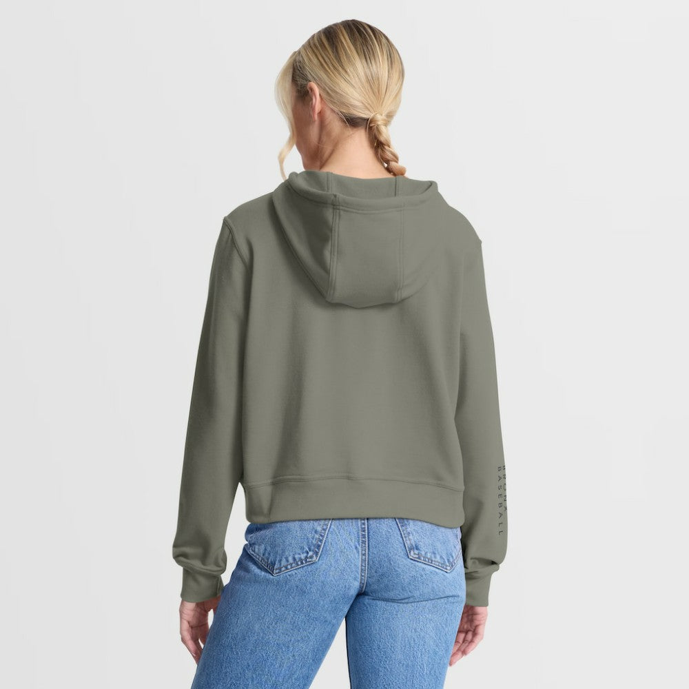 New York Yankees Women's One Tri-Blend Dri-FIT Hoodie - Olive | Nike