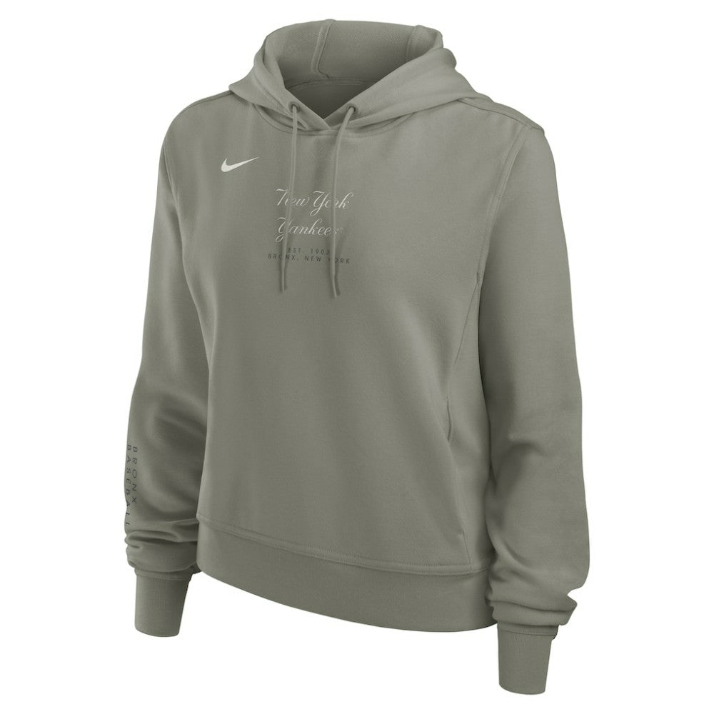 New York Yankees Women's One Tri-Blend Dri-FIT Hoodie - Olive | Nike