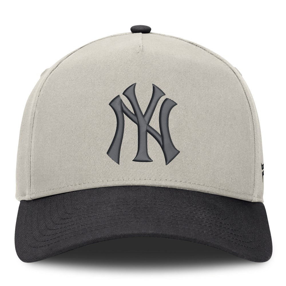 New York Yankees Wonder A-Frame Adjustable Hat - Stone/Graphite