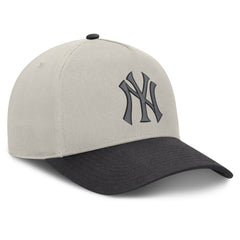 New York Yankees Wonder A-Frame Adjustable Hat - Stone/Graphite