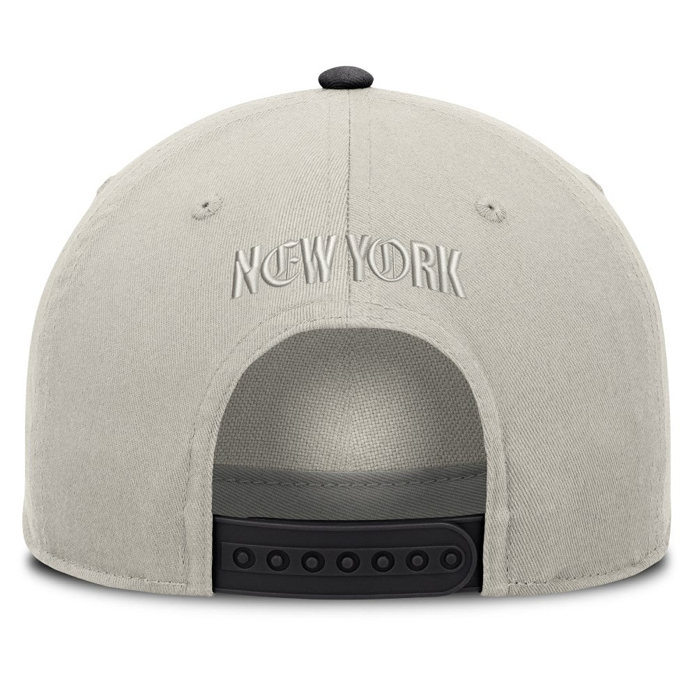 New York Yankees Wonder A-Frame Adjustable Hat - Stone/Graphite
