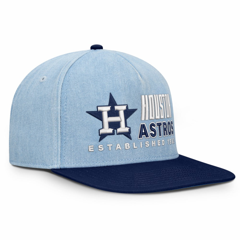 Houston Astros Twinbill Snapback Hat - Denim