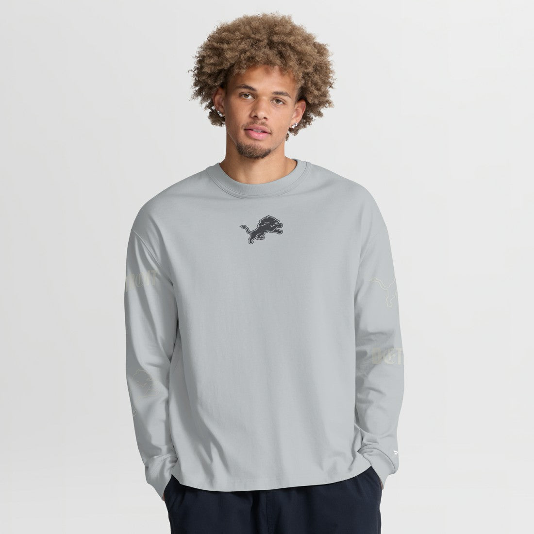 NFL Detroit Lions Oversized Type Play Long Sleeve T-Shirt