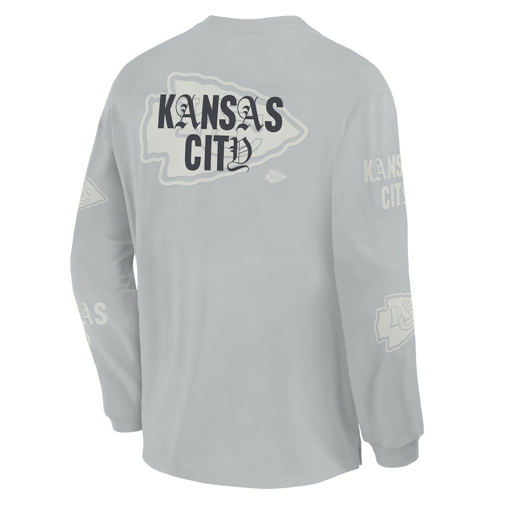 NFL Kansas City Chiefs Oversized Type Play Long Sleeve T-Shirt
