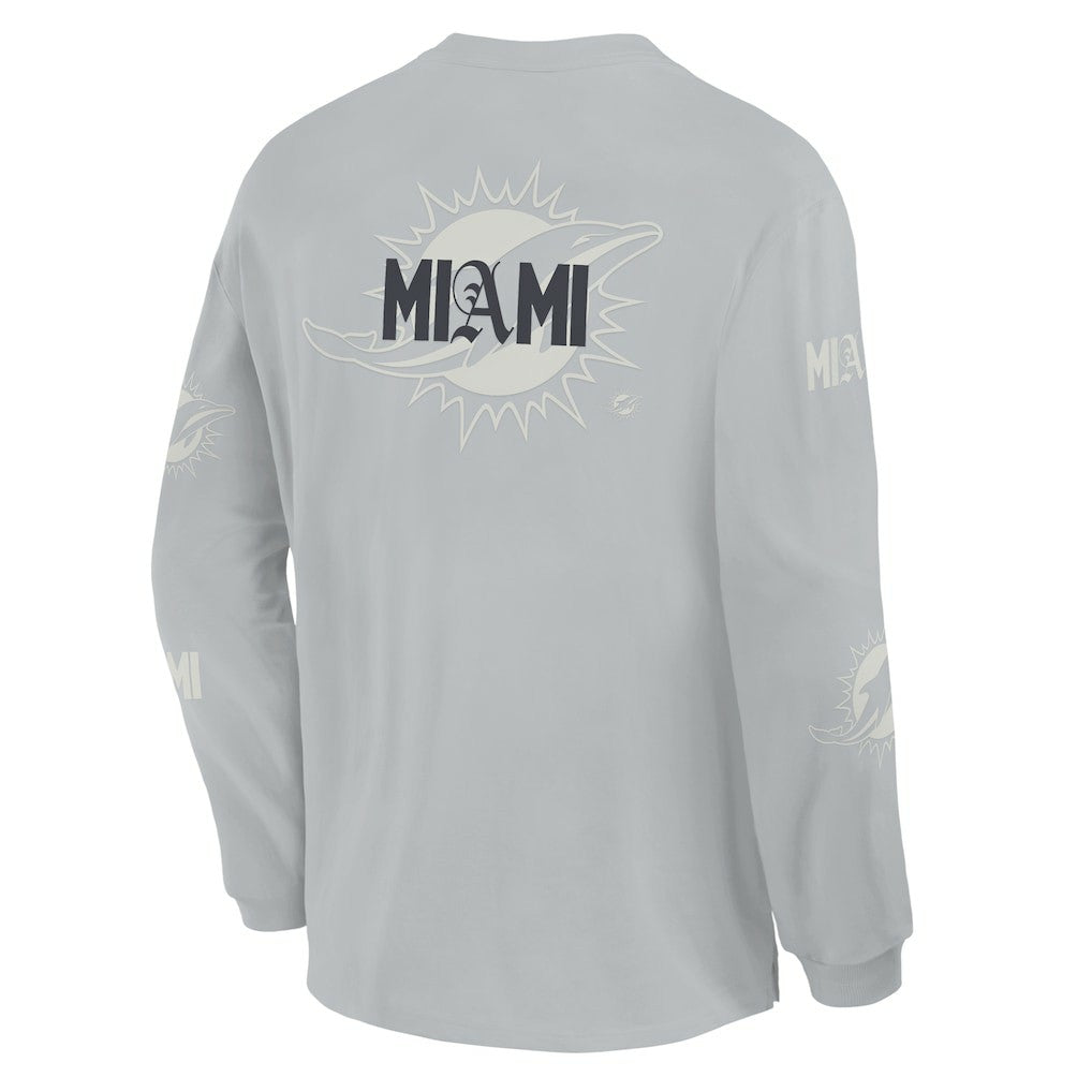 NFL Miami Dolphins Oversized Type Play Long Sleeve T-Shirt
