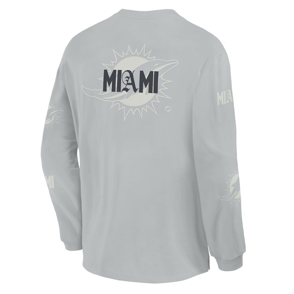 NFL Miami Dolphins Oversized Type Play Long Sleeve T-Shirt