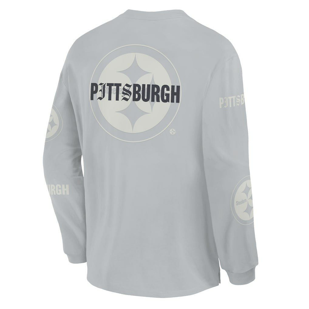 NFL Pittsburgh Steelers Oversized Type Play Long Sleeve T-Shirt
