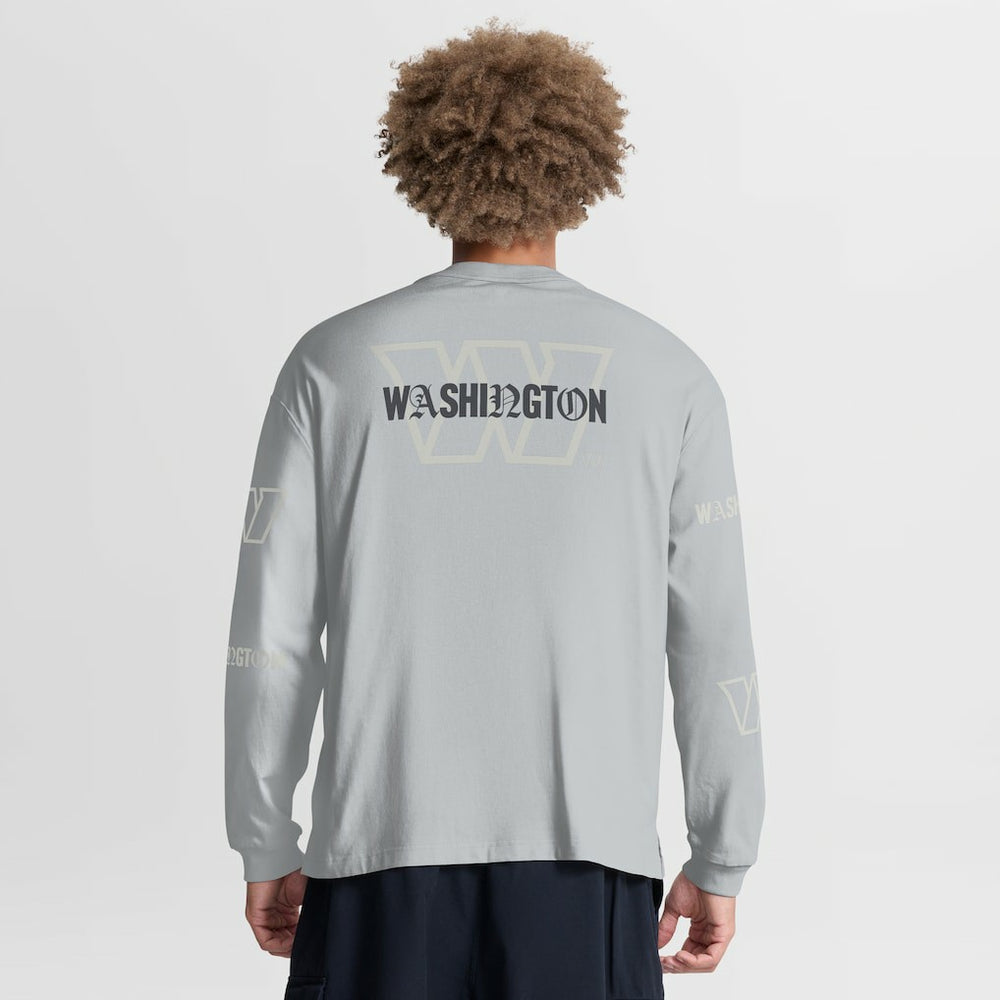 NFL Washington Commanders Oversized Type Play Long Sleeve T-Shirt