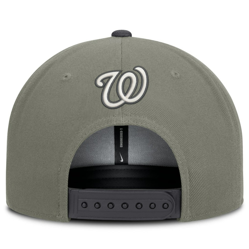 Washington Nationals Pro Dri-FIT Snapback Hat - Olive | Nike