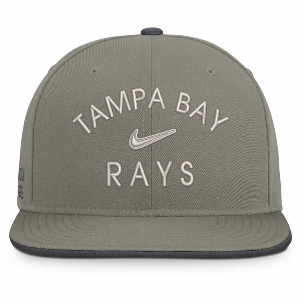 Tampa Bay Rays Pro Dri-FIT Snapback Hat - Olive | Nike