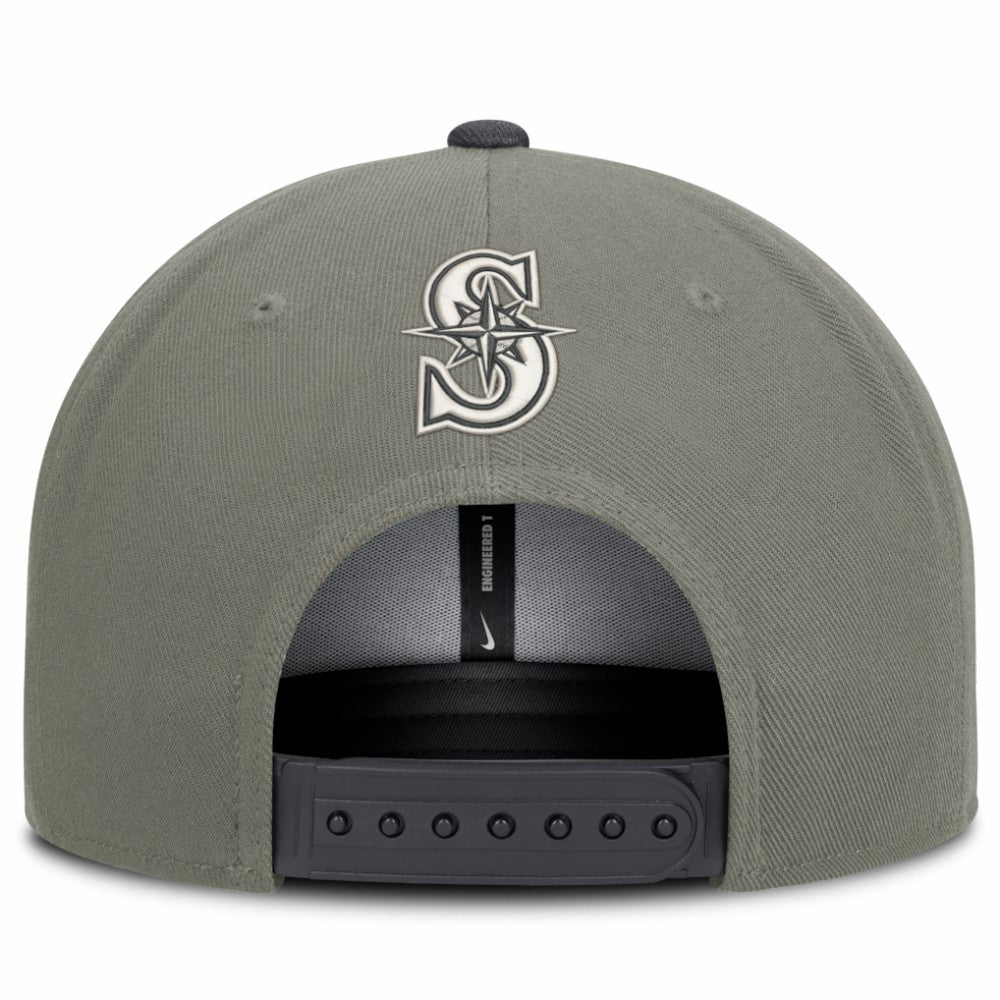 Seattle Mariners Pro Dri-FIT Snapback Hat - Olive | Nike