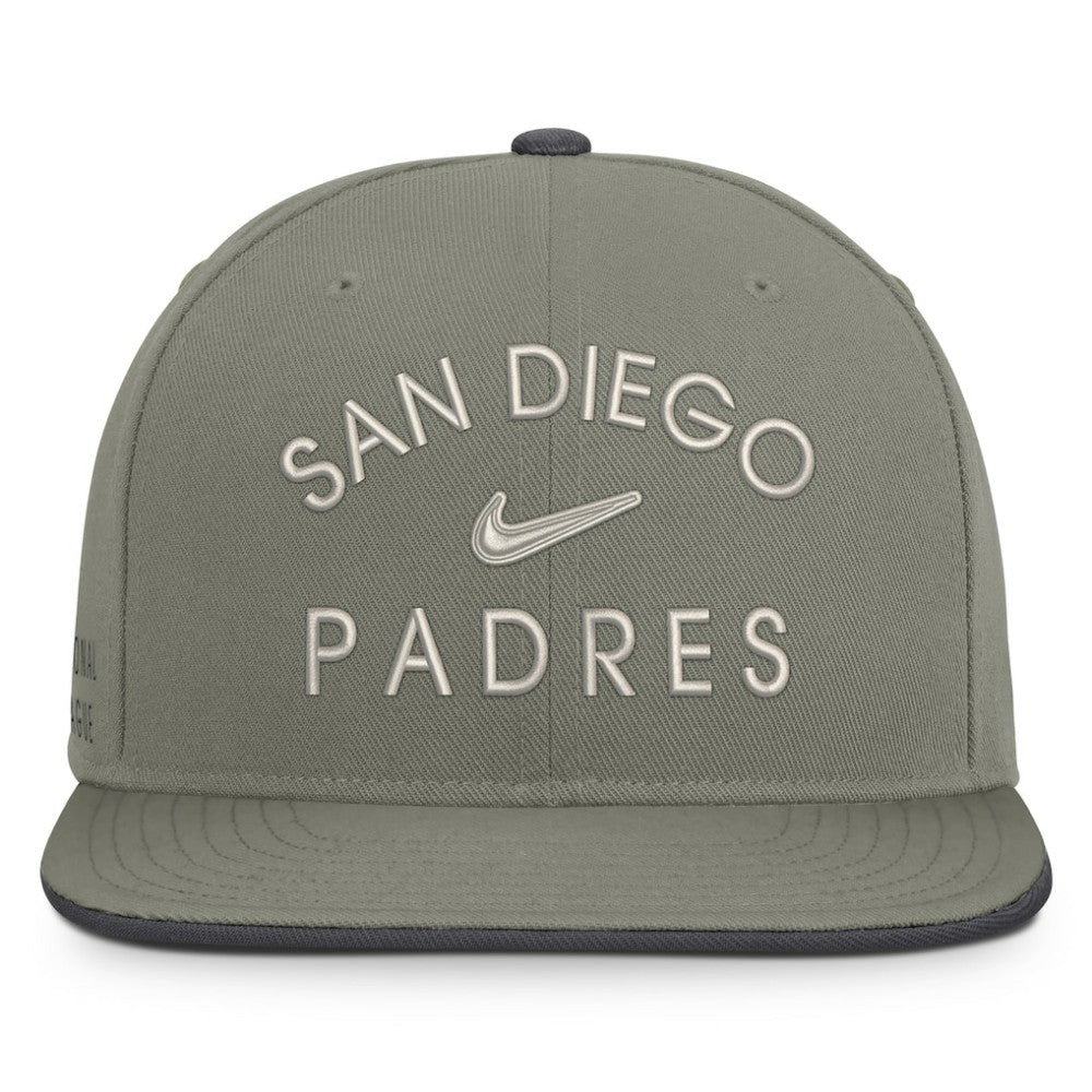 San Diego Padres Pro Dri-FIT Snapback Hat - Olive | Nike