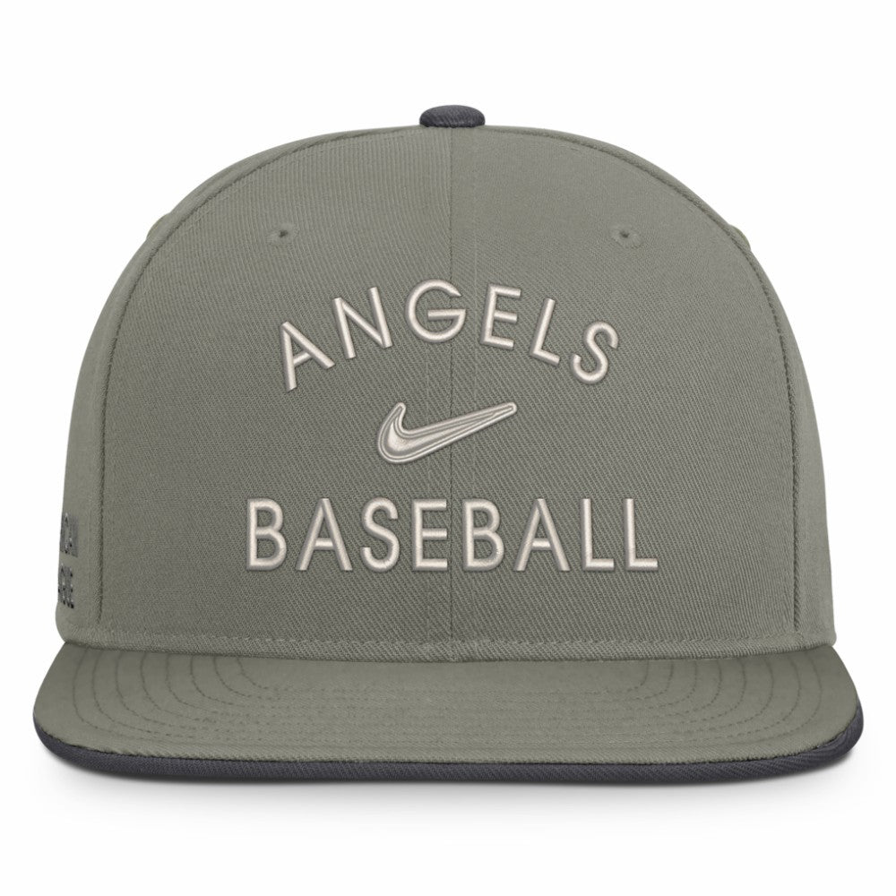 Los Angeles Angels Pro Dri-FIT Snapback Hat - Olive | Nike