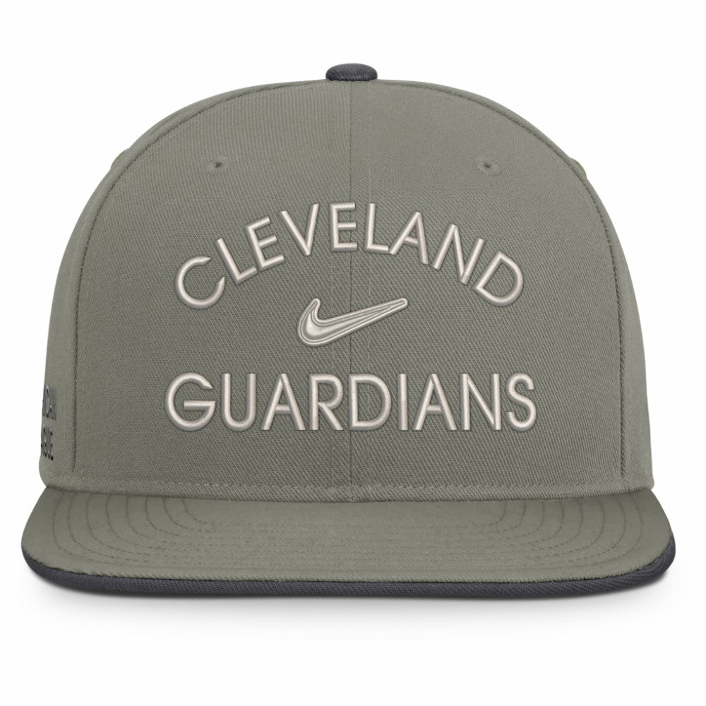 Cleveland Guardians Pro Dri-FIT Snapback Hat - Olive | Nike