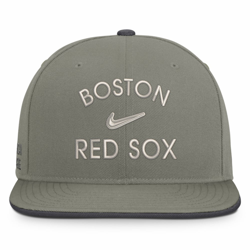 Boston Red Sox Pro Dri-FIT Snapback Hat - Olive | Nike