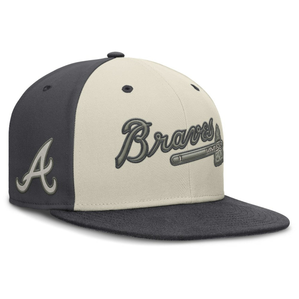 Atlanta Braves Dri-FIT True Fitted Hat - Cream | Nike