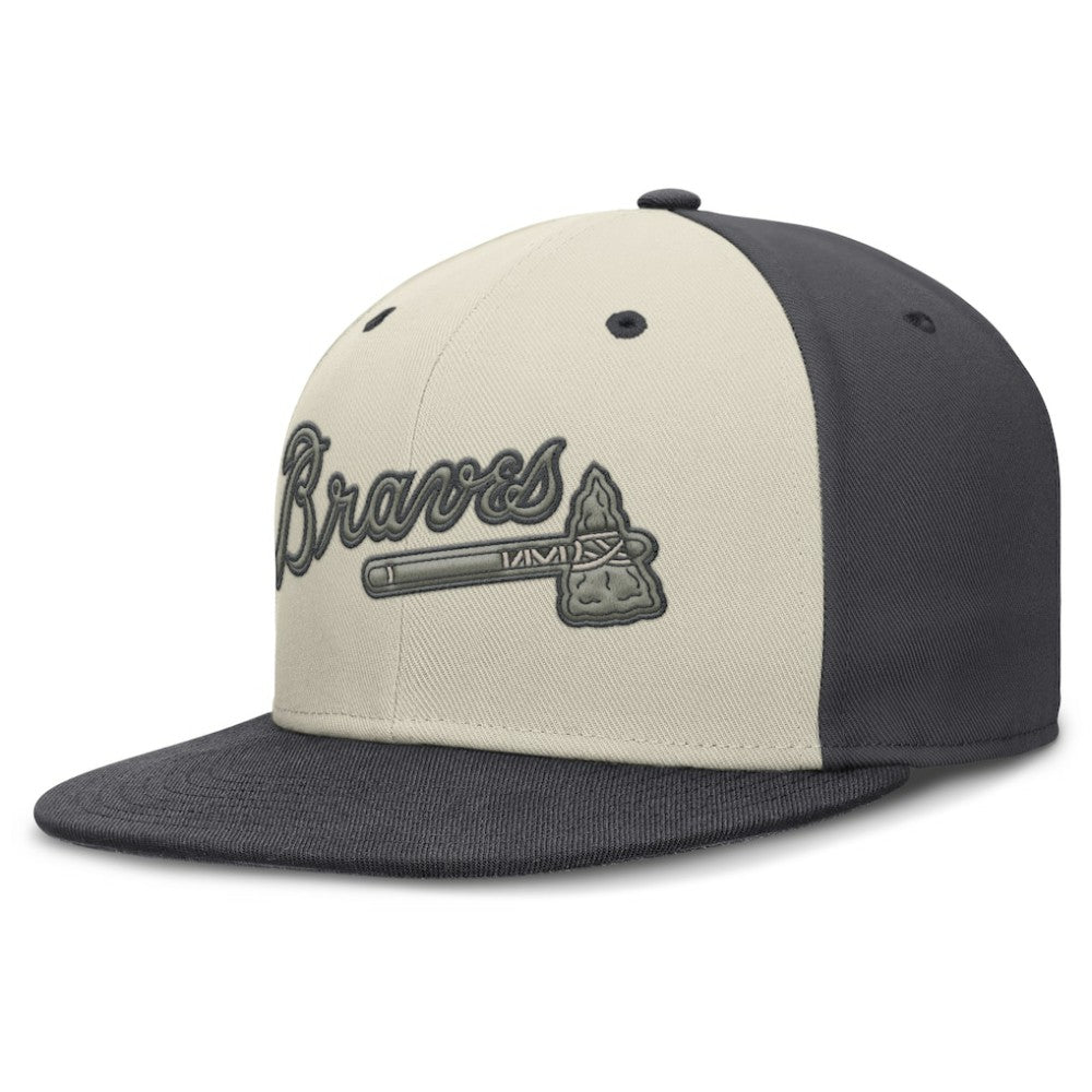 Atlanta Braves Dri-FIT True Fitted Hat - Cream | Nike