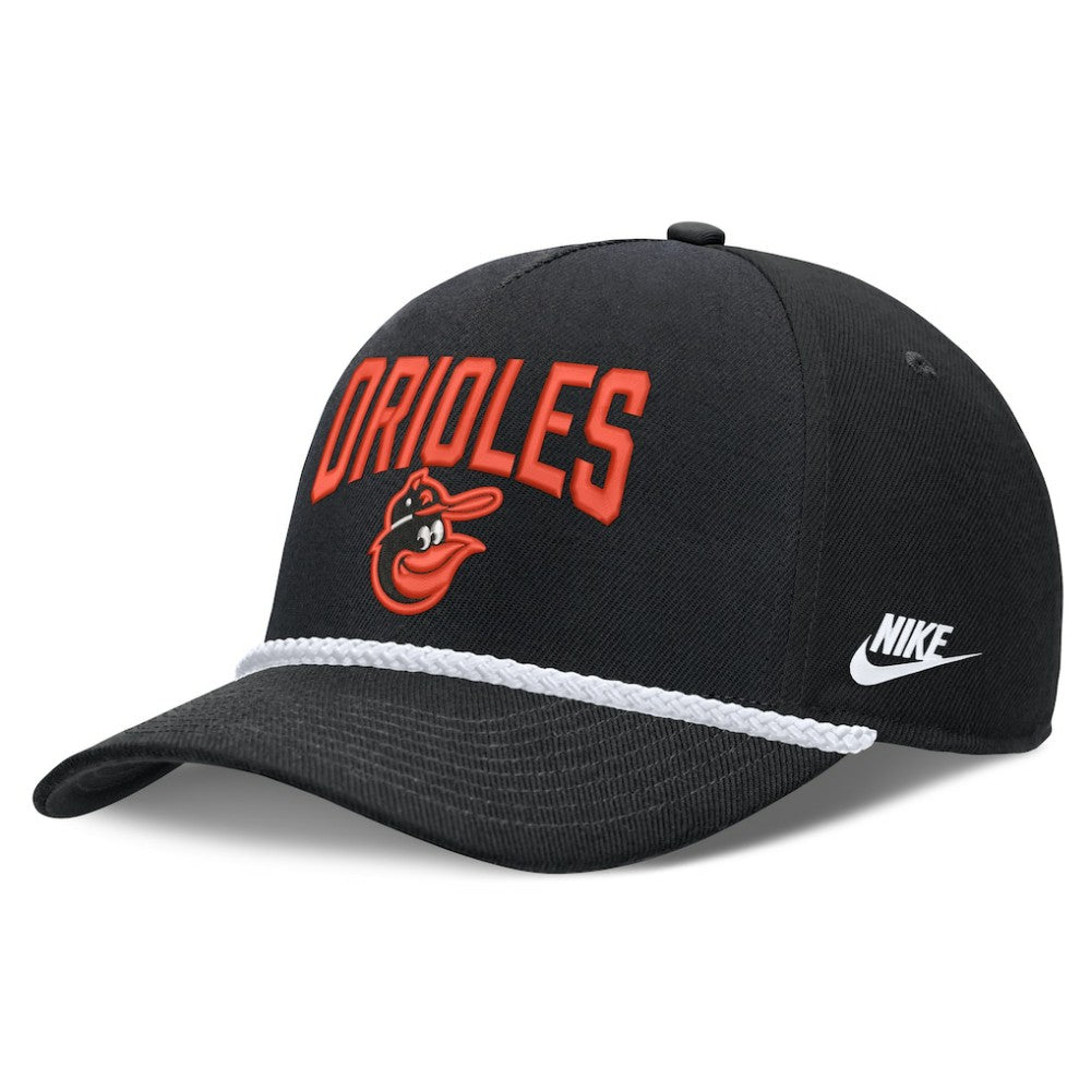 Baltimore Orioles Cooperstown Rise Adjustable Hat - Black | Nike