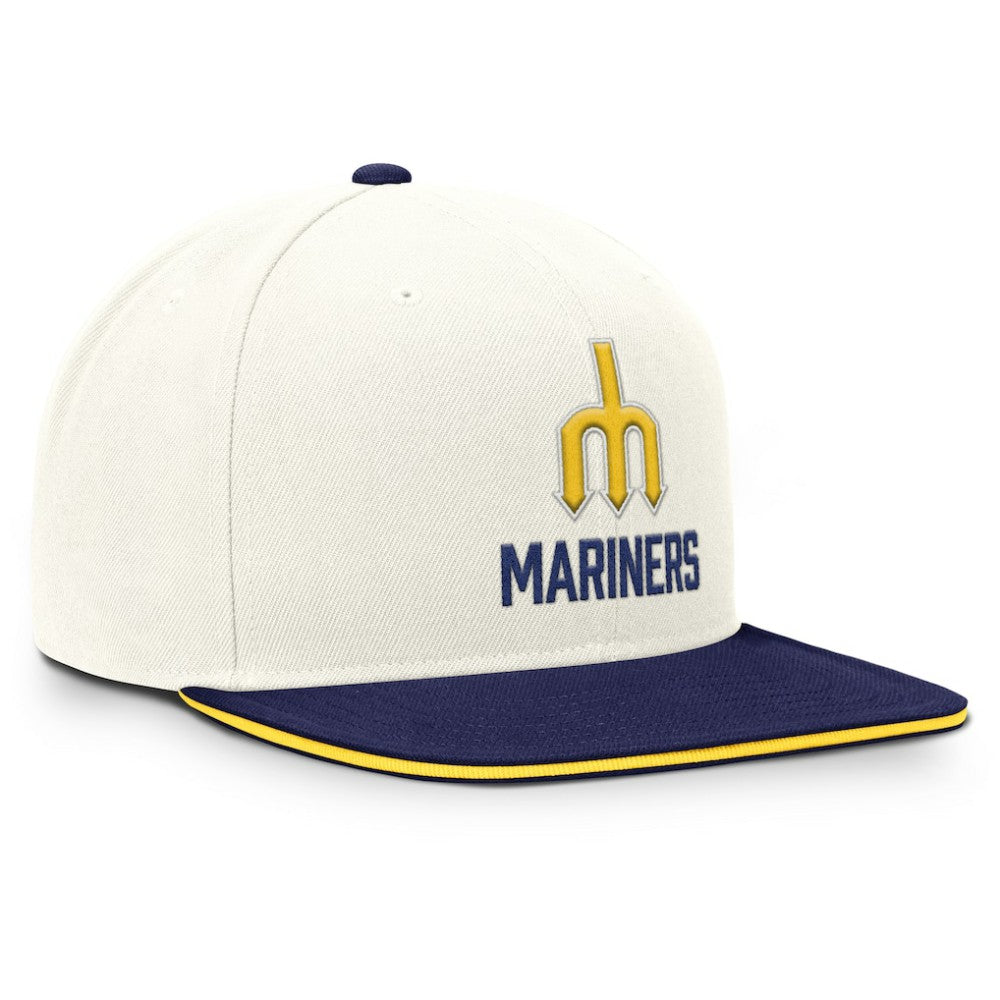 Seattle Mariners Cooperstown Pro Dri-FIT Snapback Hat - Cream/Navy | Nike