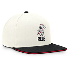 Cincinnati Reds Cooperstown Pro Dri-FIT Snapback Hat - Cream/Black | Nike