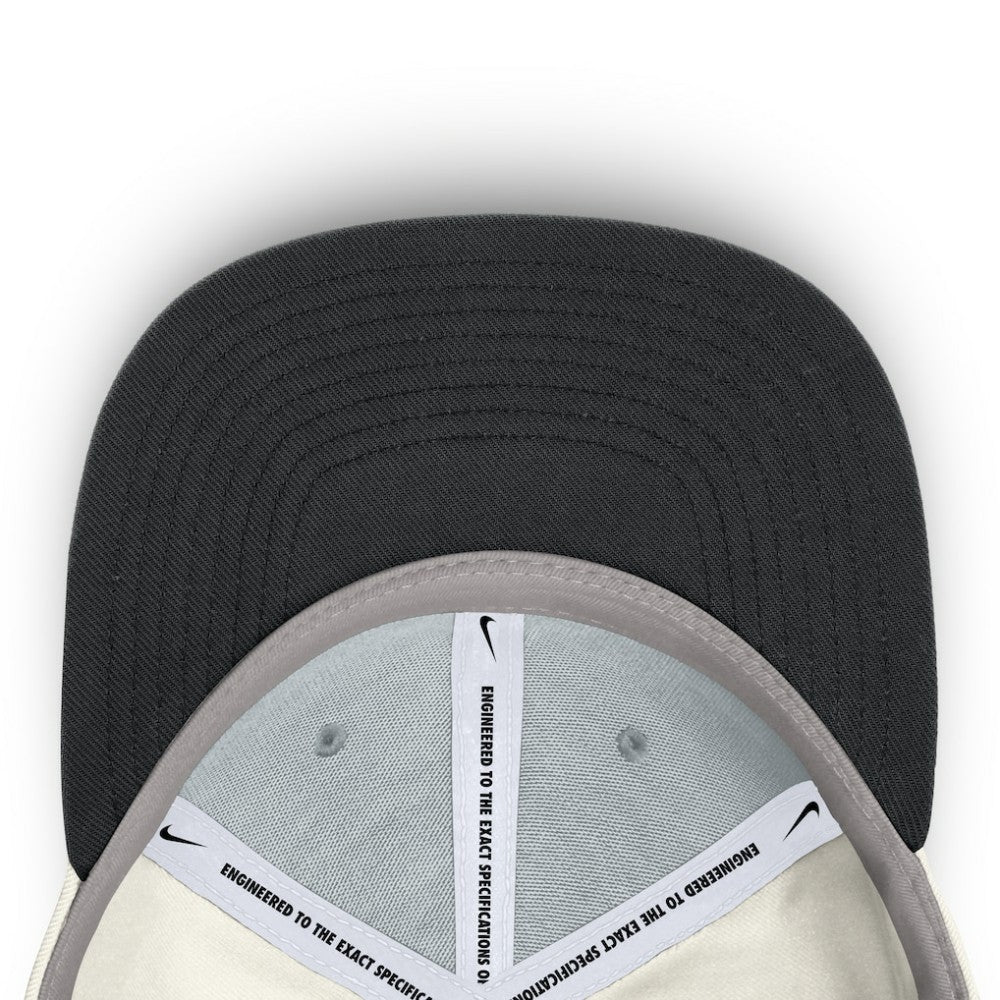 Cincinnati Reds Cooperstown Pro Dri-FIT Snapback Hat - Cream/Black | Nike