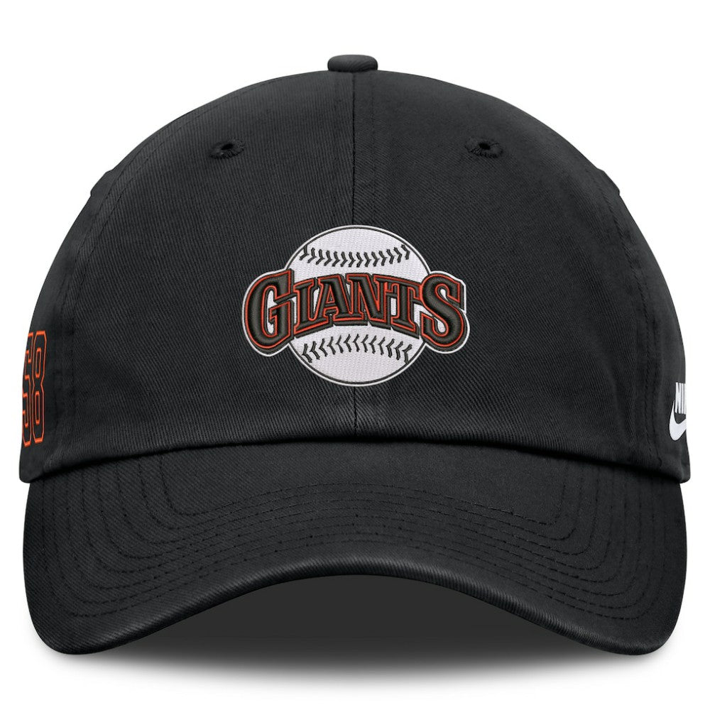 San Francisco Giants Cooperstown Club Adjustable Hat - Black | Nike
