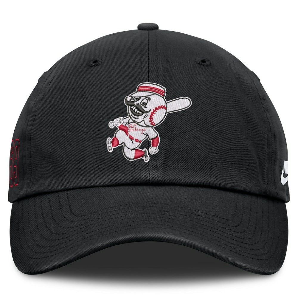 Cincinnati Reds Cooperstown Club Adjustable Hat - Black | Nike