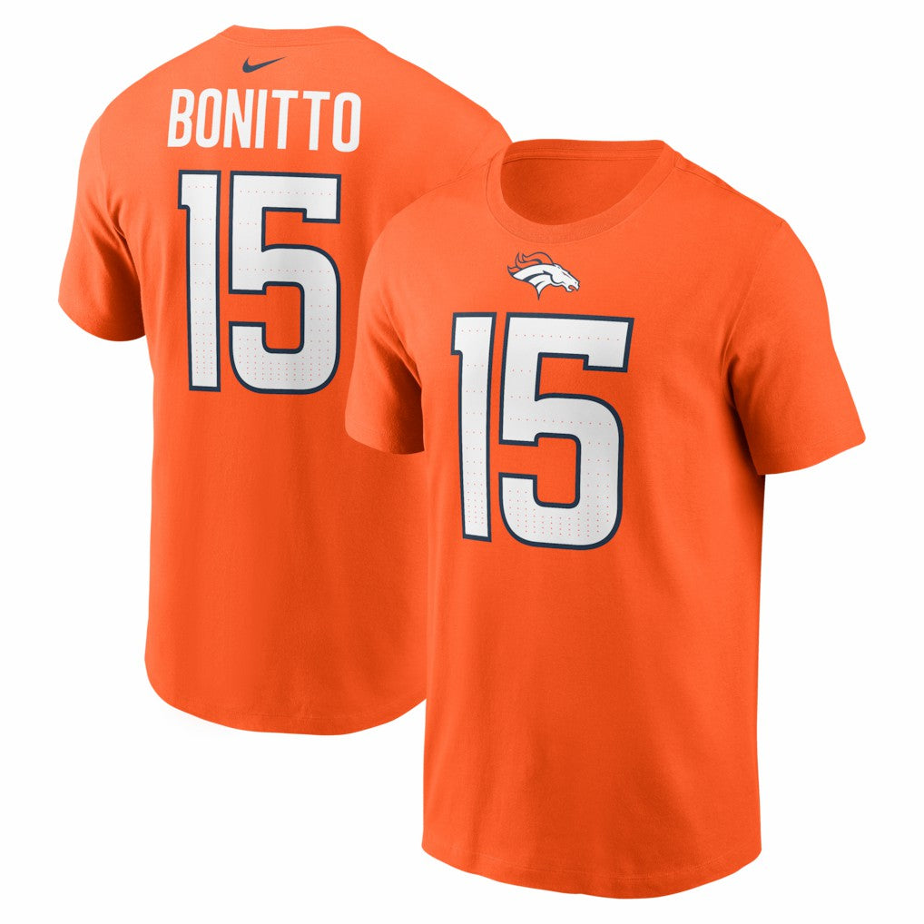 NFL Denver Broncos Nik Bonitto  Player Name & Number T-Shirt