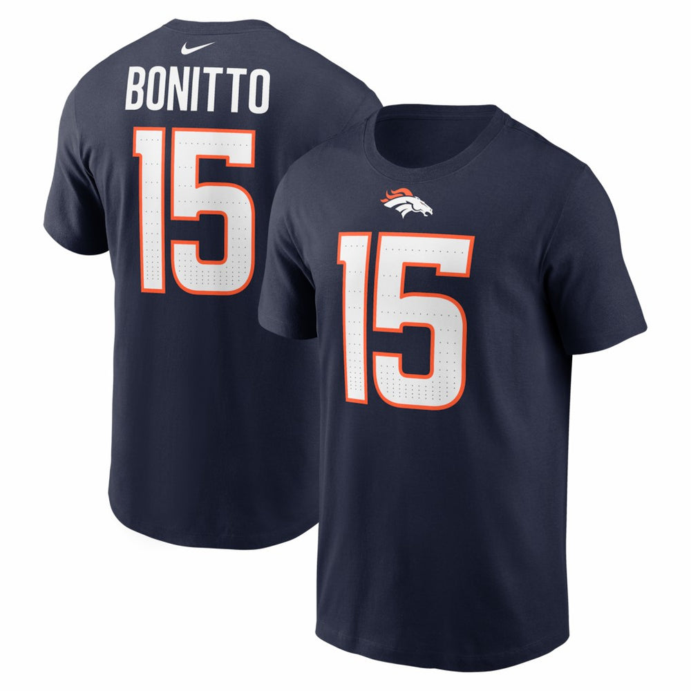 NFL Denver Broncos Nik Bonitto  Player Name & Number T-Shirt
