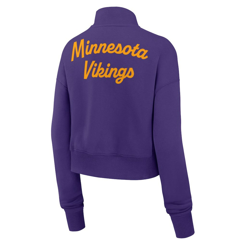 NFL Minnesota Vikings Women's Phoenix Fleece Quarter-Zip Sweatshirt