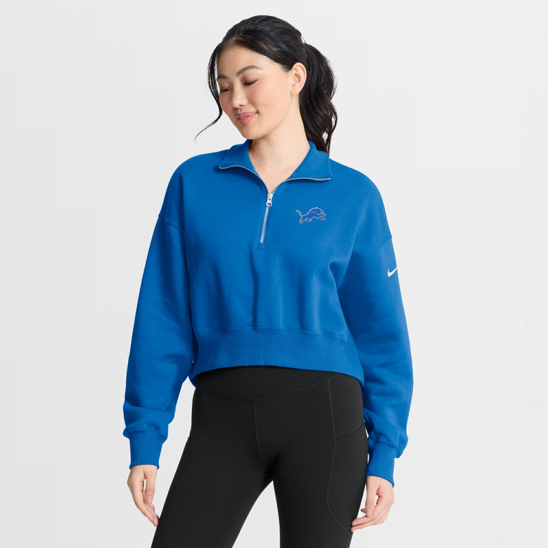 NFL Detroit Lions Women's Phoenix Fleece Quarter-Zip Sweatshirt