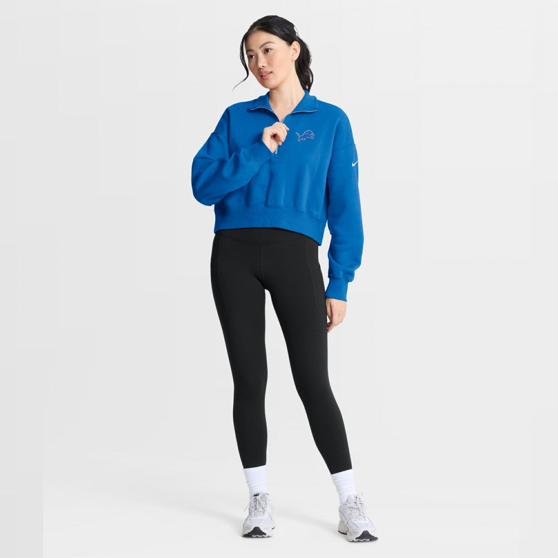 NFL Detroit Lions Women's Phoenix Fleece Quarter-Zip Sweatshirt
