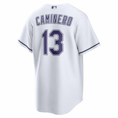 Junior Caminero Tampa Bay Rays Alternate 2 Replica Jersey - White | Nike