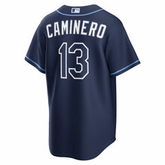Junior Caminero Tampa Bay Rays Road Replica Jersey - Navy | Nike