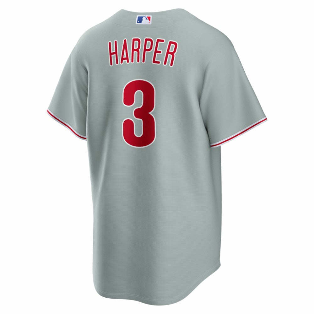 Bryce Harper Philadelphia Phillies Road Replica Jersey - Gray | Nike
