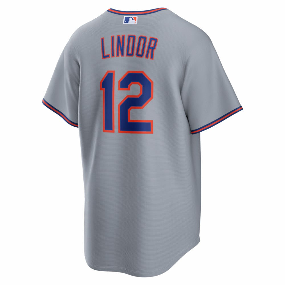 Francisco Lindor New York Mets Road Replica Jersey - Gray | Nike