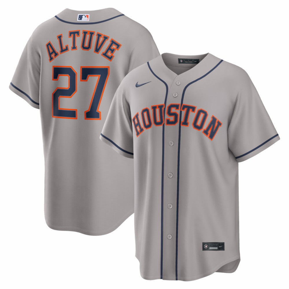 Jose Altuve Houston Astros Road Replica Jersey - Gray | Nike