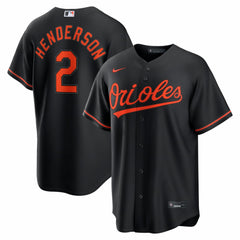 Gunnar Henderson Baltimore Orioles Alternate Replica Jersey - Black | Nike