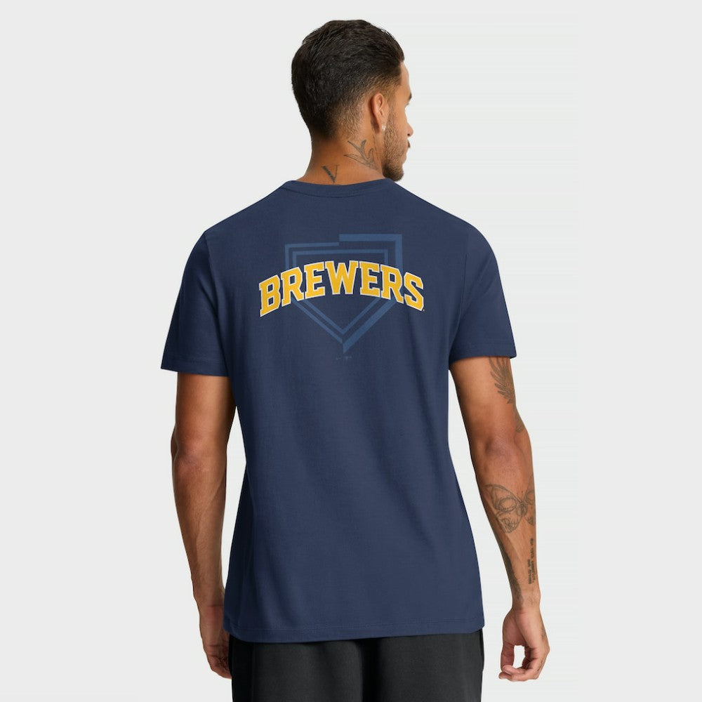 Milwaukee Brewers Primetime 2-Hit T-Shirt - Navy | Nike