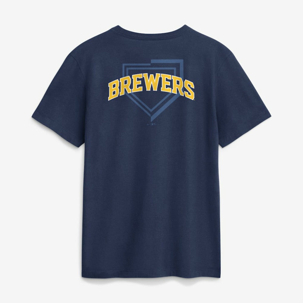 Milwaukee Brewers Primetime 2-Hit T-Shirt - Navy | Nike