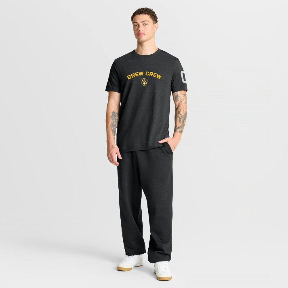 Milwaukee Brewers Primetime Fashion T-Shirt - Black | Nike