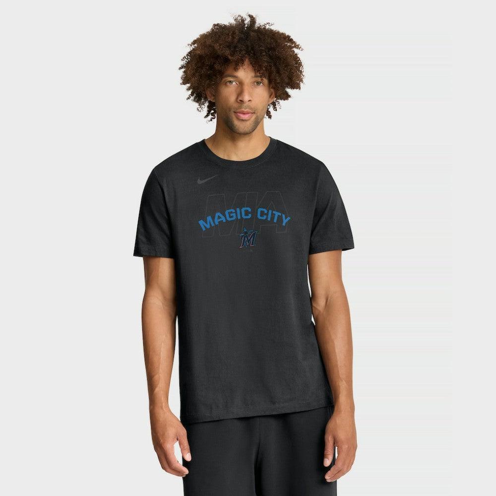 Miami Marlins Primetime Fashion T-Shirt - Black | Nike
