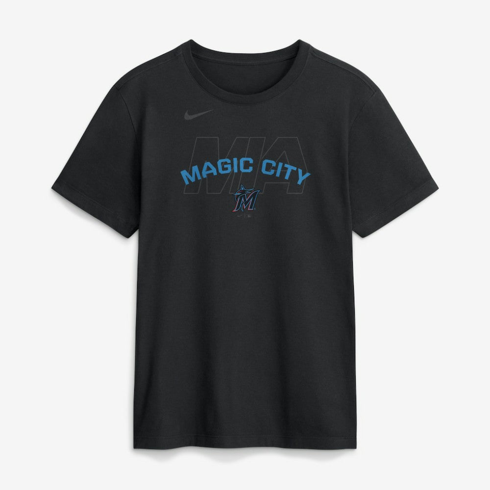 Miami Marlins Primetime Fashion T-Shirt - Black | Nike
