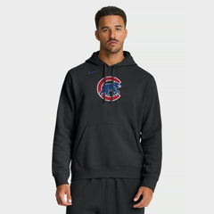 Chicago Cubs Dri-Fit Club Hoodie - Black | Nike