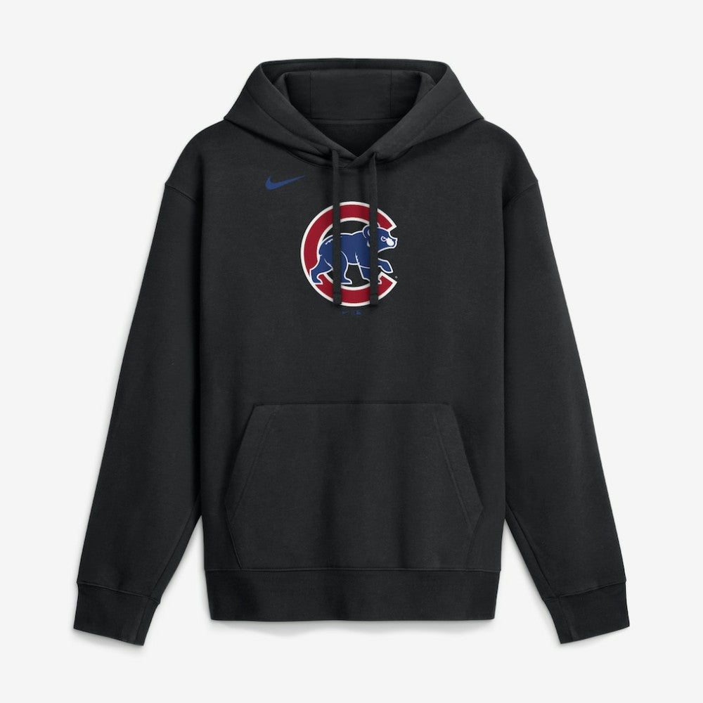 Chicago Cubs Dri-Fit Club Hoodie - Black | Nike