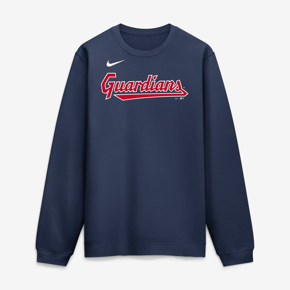 Cleveland Guardians Primetime Wordmark Sweatshirt - Navy | Nike