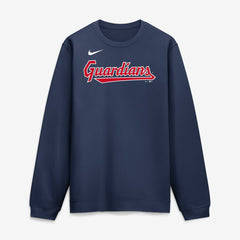 Cleveland Guardians Primetime Wordmark Sweatshirt - Navy | Nike