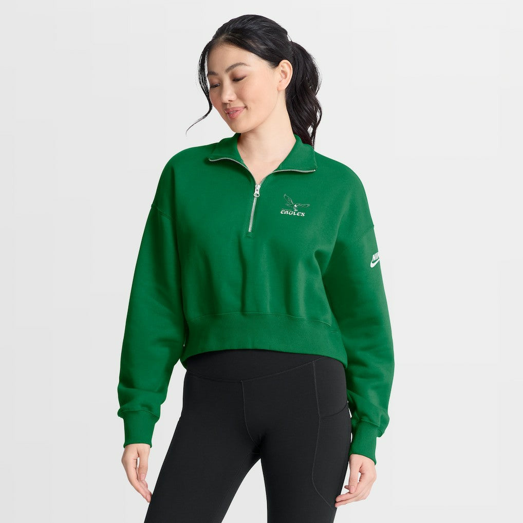 NFL Philadelphia Eagles Women's Phoenix Fleece Quarter-Zip Sweatshirt